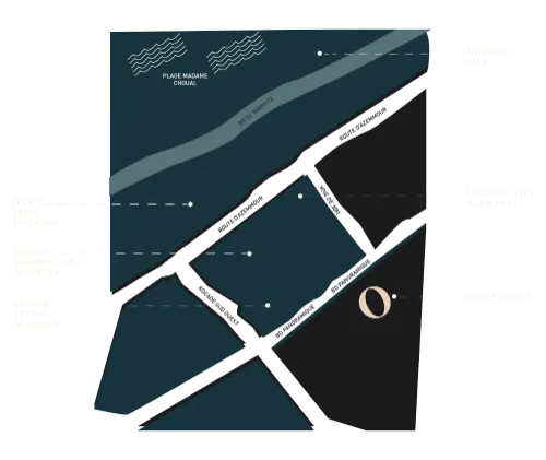 Plan de situation Opale D'anfa – Ain Diab Extension Casablanca